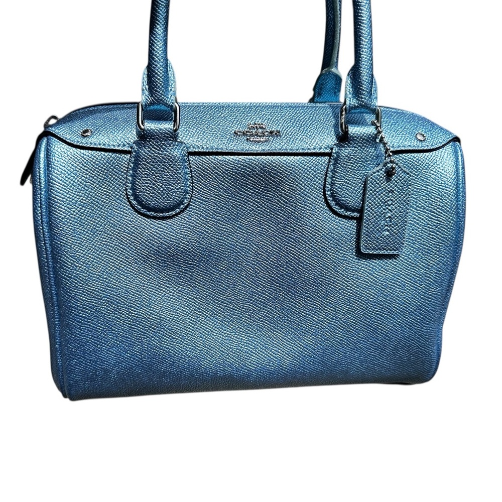 Coach Metallic Blue Bag
